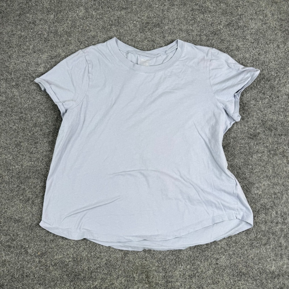 Madewell T-Shirt Womens XL Blue Softfade Cotton Crew Neck Casual Short Sleeve